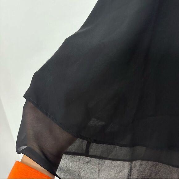 Lane‎ Bryant Sheer Lined Black Swing V Neck Tank Top size 20 - Picture 4 of 7